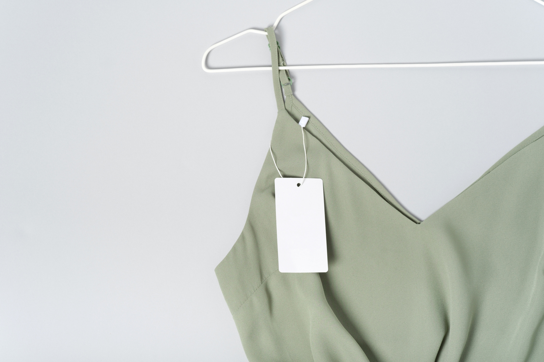 White Clothing Tag Mockup Template